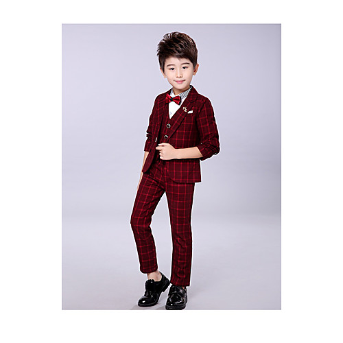 Burgundy / Gray / Ocean Blue Cotton Ring Bearer Suit - 3 Pieces Includes Coat / Vest / Top
Burgundy / Gray / Ocean Blue Cotton Ring Bearer Suit - 3 Pieces Includes Coat / Vest / Top