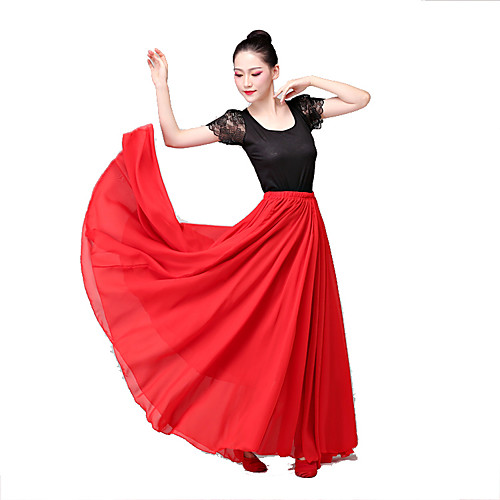 Latin Dance Bottoms / Flamenco Women's Performance Satin Chiffon Split Joint / Gore Natural Skirts
Latin Dance Bottoms / Flamenco Women's Performance Satin Chiffon Split Joint / Gore Natural Skirts