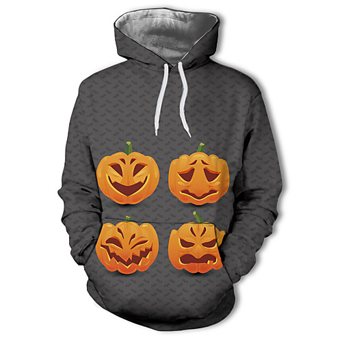 Men's Casual / Halloween Hoodie - Color Block / 3D / Character Gray US38 / UK38 / EU46
Men's Casual / Halloween Hoodie - Color Block / 3D / Character Gray US38 / UK38 / EU46