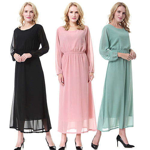 Traditional & Cultural Wear Abaya Women's Daily Wear Chiffon Split Joint Long Sleeve Abaya
Traditional & Cultural Wear Abaya Women's Daily Wear Chiffon Split Joint Long Sleeve Abaya