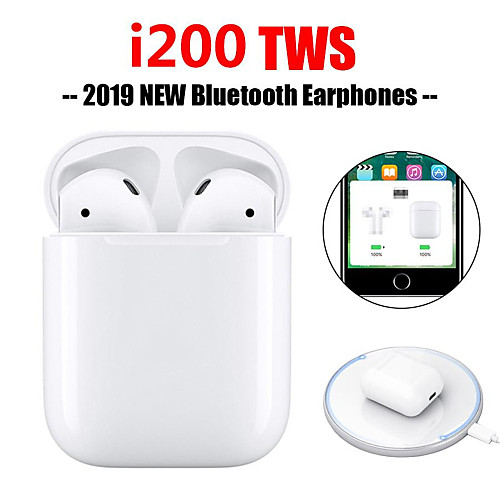 Original i200 TWS True Wireless Earbuds Wireless Qi Charging Bluetooth 5.0 6D Bass Earphone Pop Up Window with iOS Auto Pairing Touch Control Function
Original i200 TWS True Wireless Earbuds Wireless Qi Charging Bluetooth 5.0 6D Bass Earphone Pop Up Window with iOS Auto Pairing Touch Control Function