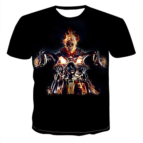 Men's Going out Casual / Daily Street chic / Elegant Plus Size T-shirt - Geometric / 3D / Skull Print Round Neck Black / Short Sleeve
Men's Going out Casual / Daily Street chic / Elegant Plus Size T-shirt - Geometric / 3D / Skull Print Round Neck Black / Short Sleeve