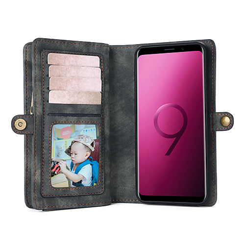 Case For Samsung Galaxy S9 Wallet / Card Holder / Flip Full Body Cases Solid Colored PU Leather
Case For Samsung Galaxy S9 Wallet / Card Holder / Flip Full Body Cases Solid Colored PU Leather