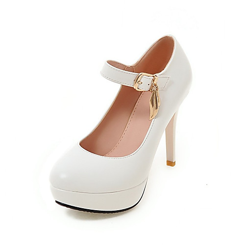 Women's Heels Stiletto Heel Round Toe Beading / Buckle Faux Leather Casual / Minimalism Walking Shoes Spring & Fall / Spring & Summer Black / White / Pink / Daily / 3-4
Women's Heels Stiletto Heel Round Toe Beading / Buckle Faux Leather Casual / Minimalism Walking Shoes Spring & Fall / Spring & Summer Black / White / Pink / Daily / 3-4