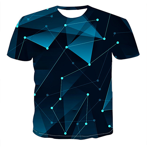 Men's Daily Club Street chic / Punk & Gothic T-shirt - Color Block / Graphic Print Round Neck Blue / Short Sleeve
Men's Daily Club Street chic / Punk & Gothic T-shirt - Color Block / Graphic Print Round Neck Blue / Short Sleeve