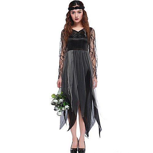 Ghostly Bride Costume Women's Scary Halloween Performance Cosplay Costumes Theme Party Costumes Women's Dance Costumes Polyester Lace
Ghostly Bride Costume Women's Scary Halloween Performance Cosplay Costumes Theme Party Costumes Women's Dance Costumes Polyester Lace