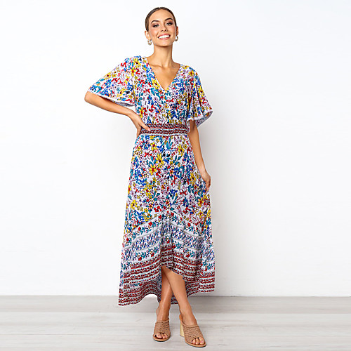 Women's Basic Boho A Line Swing Dress - Floral Color Block Tribal White Red, Pleated Split Print Black White Blue S M L
Women's Basic Boho A Line Swing Dress - Floral Color Block Tribal White Red, Pleated Split Print Black White Blue S M L