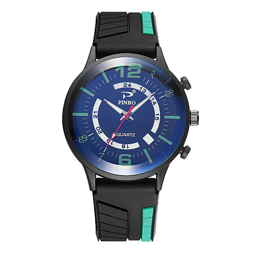 Men's Sport Watch Quartz Silicone Black No Chronograph Cute New Design Analog Outdoor New Arrival - Black Black / Yellow Black / White One Year Battery Life
Men's Sport Watch Quartz Silicone Black No Chronograph Cute New Design Analog Outdoor New Arrival - Black Black / Yellow Black / White One Year Battery Life