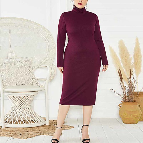 Women's Street chic Punk & Gothic Bodycon Sheath Sweater Dress - Solid Colored Black Wine Blue XL XXL XXXL XXXXL
Women's Street chic Punk & Gothic Bodycon Sheath Sweater Dress - Solid Colored Black Wine Blue XL XXL XXXL XXXXL