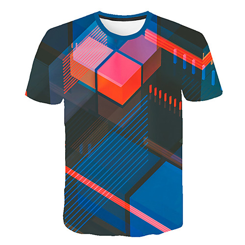 Men's Club Beach Street chic / Exaggerated T-shirt - Color Block / 3D / Graphic Print Rainbow
Men's Club Beach Street chic / Exaggerated T-shirt - Color Block / 3D / Graphic Print Rainbow