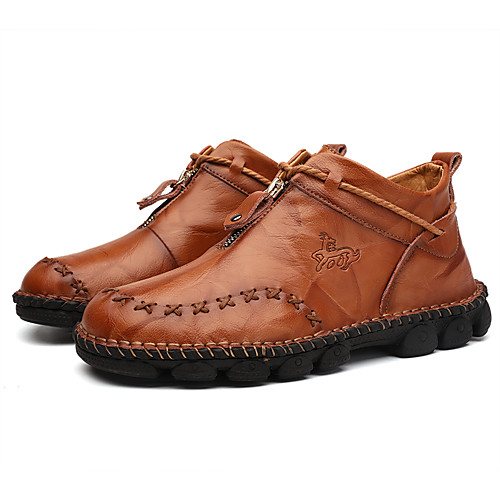 Men's Leather Shoes Cowhide Spring & Summer Casual Boots Breathable Black / Light Brown
Men's Leather Shoes Cowhide Spring & Summer Casual Boots Breathable Black / Light Brown