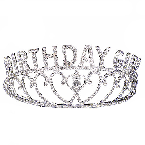 Alloy Tiaras / Headdress / Headpiece with Imitation Pearl / Sparkling Glitter / Glitter 1pc Birthday Headpiece
Alloy Tiaras / Headdress / Headpiece with Imitation Pearl / Sparkling Glitter / Glitter 1pc Birthday Headpiece