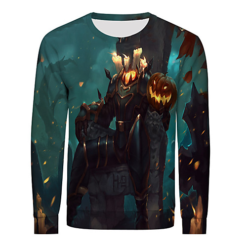 Men's Basic / Halloween Sweatshirt - Geometric / 3D / Skull Green US32 / UK32 / EU40
Men's Basic / Halloween Sweatshirt - Geometric / 3D / Skull Green US32 / UK32 / EU40