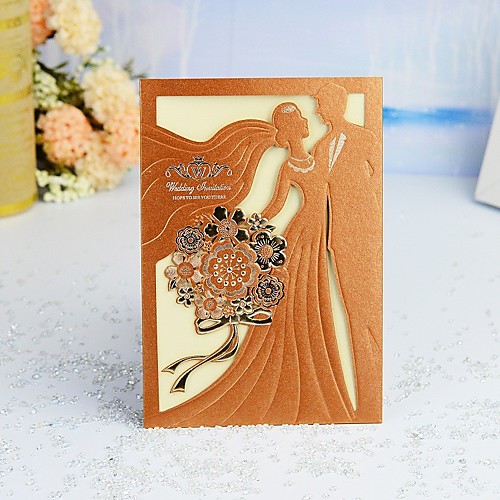 Wrap & Pocket Wedding Invitations 30pcs - Invitation Cards / Invitation Sample / Engagement Party Cards Artistic Style / Fairytale Theme / Bride & Groom Style Pearl Paper 5""×7 ¼"" (12.718.4cm)
Wrap & Pocket Wedding Invitations 30pcs - Invitation Cards / Invitation Sample / Engagement Party Cards Artistic Style / Fairytale Theme / Bride & Groom Style Pearl Paper 5""×7 ¼"" (12.718.4cm)