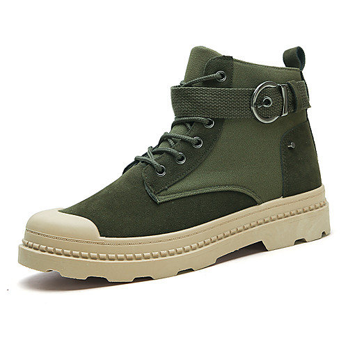 Men's Fashion Boots Canvas Spring / Fall & Winter British / Preppy Boots Walking Shoes Non-slipping Black / Green / Khaki
Men's Fashion Boots Canvas Spring / Fall & Winter British / Preppy Boots Walking Shoes Non-slipping Black / Green / Khaki