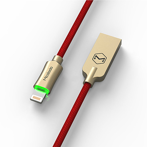 Mcdodo Knight Series Nylon Braided Auto Disconnect Lightning 8Pin USB Data Sync Charging Cable
Mcdodo Knight Series Nylon Braided Auto Disconnect Lightning 8Pin USB Data Sync Charging Cable