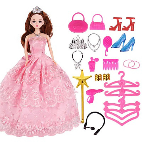 Doll Dress Party / Evening For Barbiedoll Lace Organza Dress For Girl's Doll Toy
Doll Dress Party / Evening For Barbiedoll Lace Organza Dress For Girl's Doll Toy