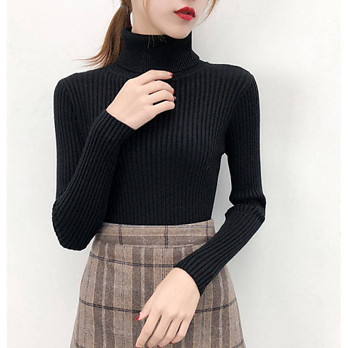 Women's Solid Colored Long Sleeve Pullover Sweater Jumper, Crew Neck Black / White / Blushing Pink S / M / L
Women's Solid Colored Long Sleeve Pullover Sweater Jumper, Crew Neck Black / White / Blushing Pink S / M / L