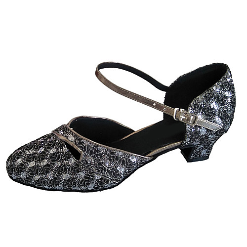 Women's Dance Shoes Synthetics Modern Shoes Sparkling Glitter Heel Thick Heel Customizable Silver Gray
Women's Dance Shoes Synthetics Modern Shoes Sparkling Glitter Heel Thick Heel Customizable Silver Gray