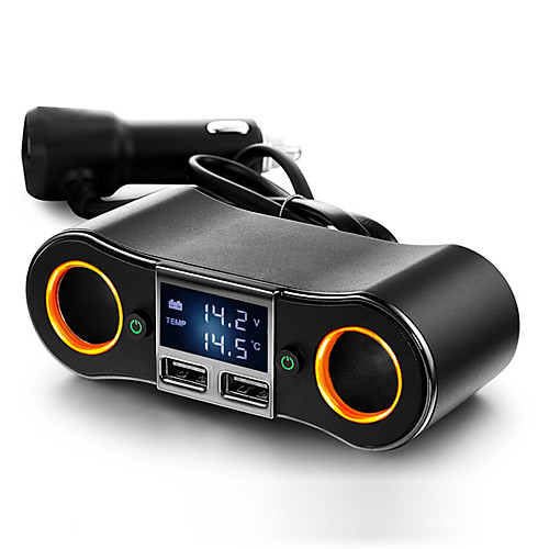 Car Cigar Lighter Two Lighter Ports Dual USB Charger Auxiliary Cigarette Lighting Equipment ModelsZNB02 cigarette lighter
Car Cigar Lighter Two Lighter Ports Dual USB Charger Auxiliary Cigarette Lighting Equipment ModelsZNB02 cigarette lighter