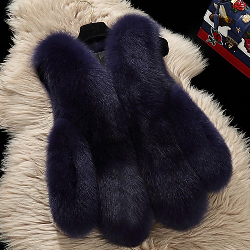 Women's Daily / Going out Fall & Winter Short Faux Fur Coat, Solid Colored V Neck Sleeveless Faux Fur Black / White / Blushing Pink
Women's Daily / Going out Fall & Winter Short Faux Fur Coat, Solid Colored V Neck Sleeveless Faux Fur Black / White / Blushing Pink