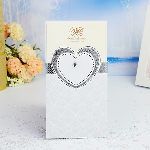 Wrap & Pocket Wedding Invitations 30pcs - Invitation Cards / Thank You Cards / Response Cards Heart / Modern Style / Fairytale Theme Pearl Paper 21.511.5 cm Acrylic Jewels
Wrap & Pocket Wedding Invitations 30pcs - Invitation Cards / Thank You Cards / Response Cards Heart / Modern Style / Fairytale Theme Pearl Paper 21.511.5 cm Acrylic Jewels