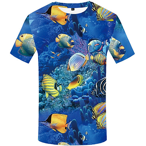 Men's Daily Elegant EU / US Size T-shirt - Animal Fantastic Beasts, Print Round Neck Blue / Short Sleeve
Men's Daily Elegant EU / US Size T-shirt - Animal Fantastic Beasts, Print Round Neck Blue / Short Sleeve