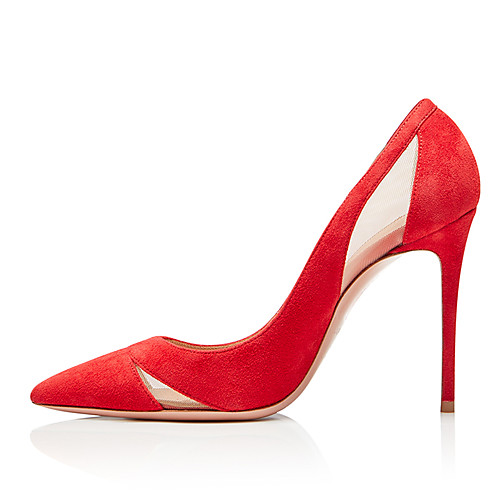 Women's Heels Stiletto Heel Pointed Toe Suede / Mesh Sweet / British Fall / Spring & Summer Black / Red / Party & Evening
Women's Heels Stiletto Heel Pointed Toe Suede / Mesh Sweet / British Fall / Spring & Summer Black / Red / Party & Evening
