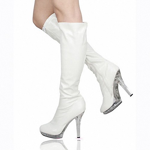 Women's Boots Stiletto Heel Round Toe PU Mid-Calf Boots British Fall & Winter White / Wedding / Party & Evening
Women's Boots Stiletto Heel Round Toe PU Mid-Calf Boots British Fall & Winter White / Wedding / Party & Evening