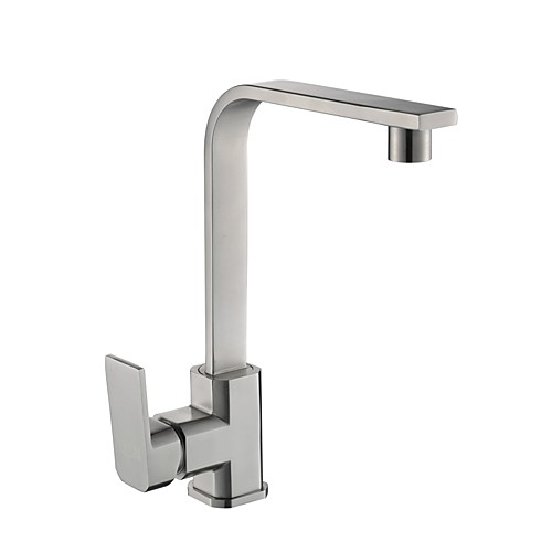 Kitchen faucet - Single Handle One Hole Nickel Brushed Centerset Contemporary Kitchen Taps
Kitchen faucet - Single Handle One Hole Nickel Brushed Centerset Contemporary Kitchen Taps