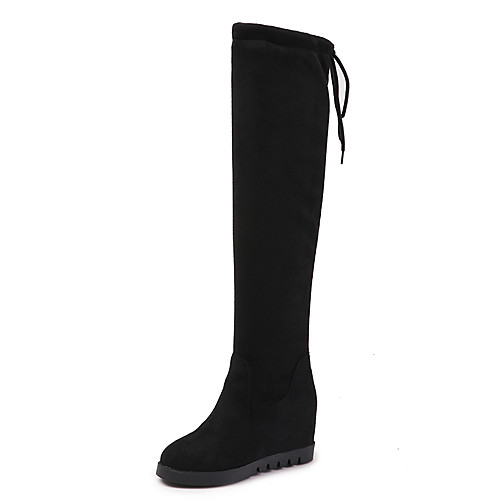 Women's Boots Over-The-Knee Boots Hidden Heel Round Toe Suede Over The Knee Boots Vintage / Casual Fall Black / Party & Evening
Women's Boots Over-The-Knee Boots Hidden Heel Round Toe Suede Over The Knee Boots Vintage / Casual Fall Black / Party & Evening