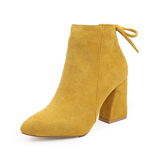 Women's Boots Fall & Winter Chunky Heel Pointed Toe Daily Microfiber Booties / Ankle Boots Yellow / Red / Blue
Women's Boots Fall & Winter Chunky Heel Pointed Toe Daily Microfiber Booties / Ankle Boots Yellow / Red / Blue