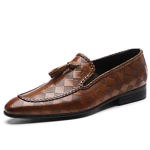 Men's Formal Shoes Leather / Cowhide Spring & Summer / Fall & Winter Casual / British Loafers & Slip-Ons Breathable Black / Brown / Office & Career / Leather Shoes
Men's Formal Shoes Leather / Cowhide Spring & Summer / Fall & Winter Casual / British Loafers & Slip-Ons Breathable Black / Brown / Office & Career / Leather Shoes