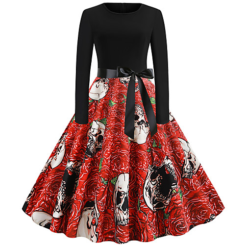 Women's Halloween Street chic Swing Dress - Abstract Santa Claus, Print Black S M L XL
Women's Halloween Street chic Swing Dress - Abstract Santa Claus, Print Black S M L XL