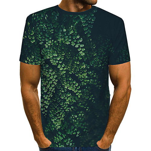 Men's Going out Street chic / Exaggerated T-shirt - Solid Colored / 3D Print Green
Men's Going out Street chic / Exaggerated T-shirt - Solid Colored / 3D Print Green