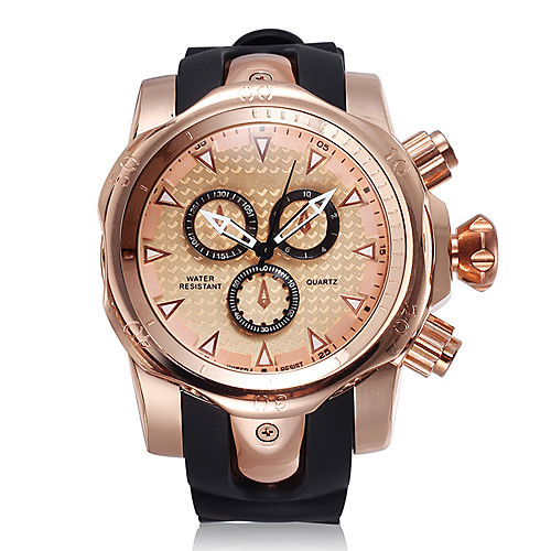 Men's Sport Watch Japanese Quartz Silicone Black Chronograph Creative New Design Analog Outdoor New Arrival - Black GoldenBlack Rose Gold Two Years Battery Life
Men's Sport Watch Japanese Quartz Silicone Black Chronograph Creative New Design Analog Outdoor New Arrival - Black GoldenBlack Rose Gold Two Years Battery Life