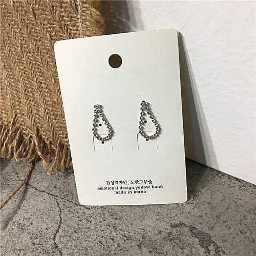 Women's Earrings Geometrical Drop Gold Plated Imitation Diamond S925 Sterling Silver Earrings Jewelry Gold / Silver For Gift Daily Festival 1 Pair
Women's Earrings Geometrical Drop Gold Plated Imitation Diamond S925 Sterling Silver Earrings Jewelry Gold / Silver For Gift Daily Festival 1 Pair