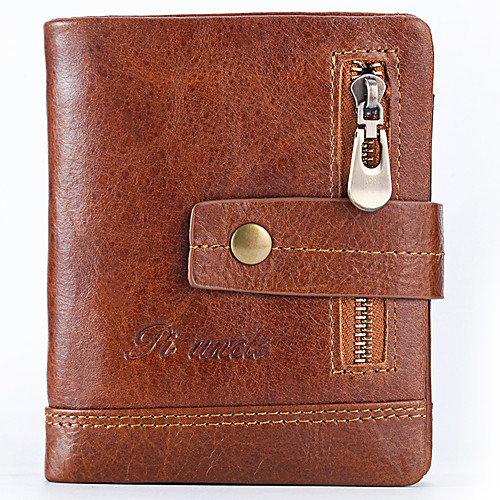 Men's / Unisex Zipper Nappa Leather / Cowhide Wallet Solid Color Brown / Dark Coffee
Men's / Unisex Zipper Nappa Leather / Cowhide Wallet Solid Color Brown / Dark Coffee