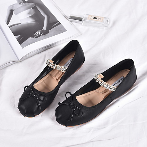 Women's Dance Shoes Leather / Satin Ballet Shoes Flat Flat Heel Black / Blue / Pink
Women's Dance Shoes Leather / Satin Ballet Shoes Flat Flat Heel Black / Blue / Pink