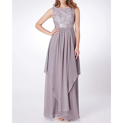 A-Line Jewel Neck Floor Length Chiffon Open Back Formal Evening Dress with Ruffles by LAN TING Express
A-Line Jewel Neck Floor Length Chiffon Open Back Formal Evening Dress with Ruffles by LAN TING Express