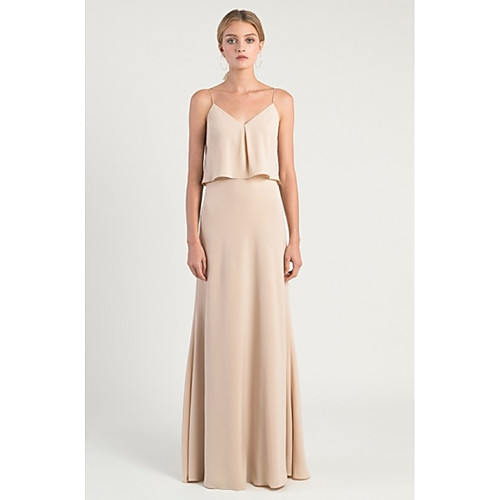A-Line Spaghetti Strap Floor Length Chiffon Bridesmaid Dress with by LAN TING Express
A-Line Spaghetti Strap Floor Length Chiffon Bridesmaid Dress with by LAN TING Express