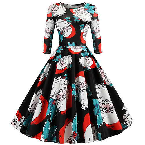 Women's Christmas Party Daily Wear Basic A Line Dress - Solid Colored Red S M L XL
Women's Christmas Party Daily Wear Basic A Line Dress - Solid Colored Red S M L XL