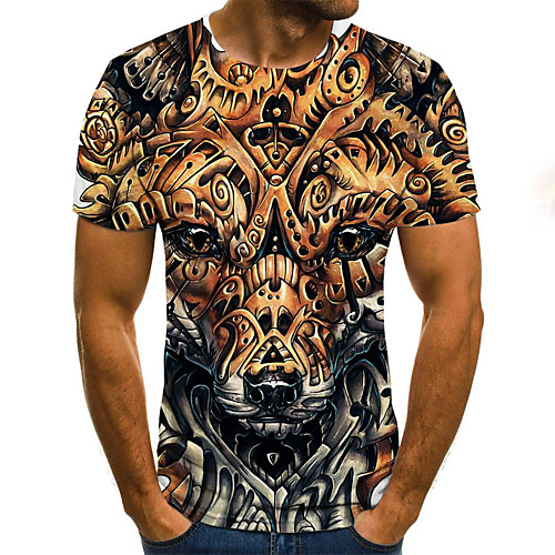 Men's Weekend Street chic T-shirt - Geometric / 3D / Animal Wolf, Pleated / Print Gold
Men's Weekend Street chic T-shirt - Geometric / 3D / Animal Wolf, Pleated / Print Gold