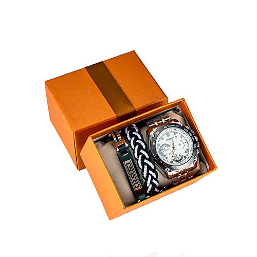 Men's Steel Band Watches Quartz Stainless Steel 30 m Water Resistant / Waterproof Chronograph Creative Analog Casual New Arrival - Silver One Year Battery Life
Men's Steel Band Watches Quartz Stainless Steel 30 m Water Resistant / Waterproof Chronograph Creative Analog Casual New Arrival - Silver One Year Battery Life