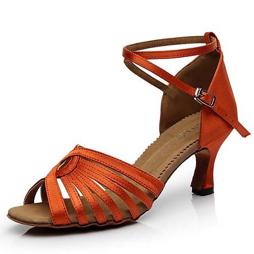 Women's Dance Shoes Synthetics Latin Shoes Heel Slim High Heel Black / Orange / Coffee
Women's Dance Shoes Synthetics Latin Shoes Heel Slim High Heel Black / Orange / Coffee