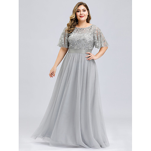 A-Line Jewel Neck Floor Length Tulle / Sequined Sparkle & Shine / Elegant Prom Dress 2020 with Sequin / Sash / Ribbon
A-Line Jewel Neck Floor Length Tulle / Sequined Sparkle & Shine / Elegant Prom Dress 2020 with Sequin / Sash / Ribbon