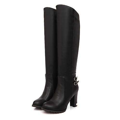 Women's Boots Knee High Boots Chunky Heel Round Toe PU Knee High Boots Summer Black / Brown / Beige
Women's Boots Knee High Boots Chunky Heel Round Toe PU Knee High Boots Summer Black / Brown / Beige