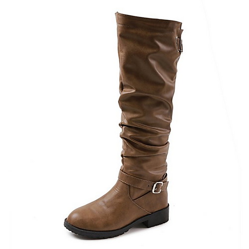 Women's Boots Low Heel Round Toe PU Mid-Calf Boots Fall & Winter Black / Brown / Khaki
Women's Boots Low Heel Round Toe PU Mid-Calf Boots Fall & Winter Black / Brown / Khaki