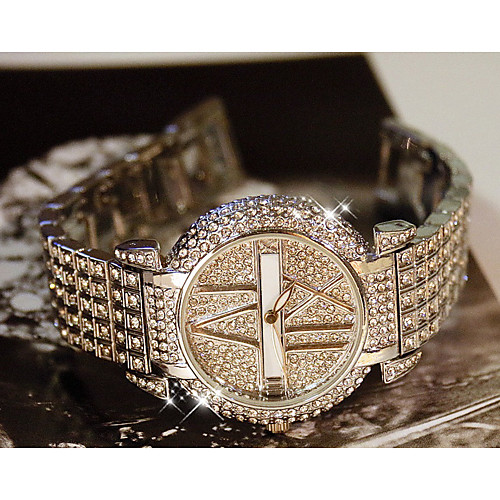 Women's Quartz Watches Luxury Word Watch Silver Gold Stainless Steel Quartz Gold Silver Water Resistant / Waterproof Cool 30 m 1 pc Analog One Year Battery Life
Women's Quartz Watches Luxury Word Watch Silver Gold Stainless Steel Quartz Gold Silver Water Resistant / Waterproof Cool 30 m 1 pc Analog One Year Battery Life