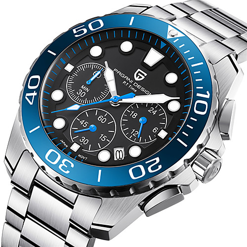 Men's Steel Band Watches Quartz Formal Style Stylish Stainless Steel Silver 30 m Calendar / date / day Chronograph Noctilucent Analog Luxury - Black Black / Yellow Blue One Year Battery Life
Men's Steel Band Watches Quartz Formal Style Stylish Stainless Steel Silver 30 m Calendar / date / day Chronograph Noctilucent Analog Luxury - Black Black / Yellow Blue One Year Battery Life